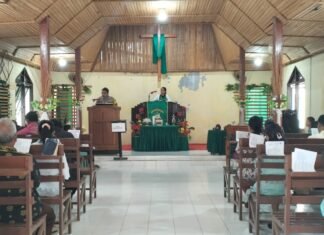 Minggu Kasih Polsek Baras, Tampung Keluhan Jemaat dan Ajak Warga Bersama Jaga Kamtibmas