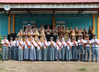 Beri Motivasi Pelajar, Wakapolres Pasangkayu Jadi Irup di SMA Negeri 1 Pasangkayu