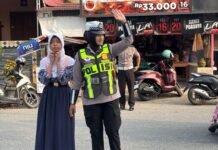 Cegah Kecelakaan dan Lancarkan Arus Lalu Lintas, Sat Lantas Polres Pasangkayu Gelar Commander Wish Pagi