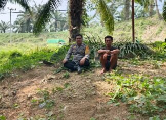 Cegah Kebakaran Lahan, Bhabinkamtibmas Desa Doda Imbau Warga Tidak Membakar Sembarangan