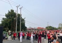 Perkuat Sinergi dengan Pemerintah Daerah, Kabag SDM Polres Pasangkayu Hadiri Car Free Day