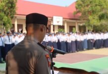 Kabag Ops Polres Pasangkayu Jadi Irup di SMP N. 1 Pasangkayu, Pesan Tegas Soal Bullying dan Tawuran