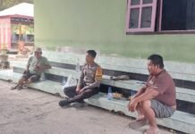 Cegah Pencurian dan Kebakaran, Bhabinkamtibmas Sambangi Warga