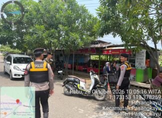 Cegah Gangguan Kamtibmas, Sat Samapta Polres Pasangkayu Intensifkan Patroli Pagi di Titik Keramaian