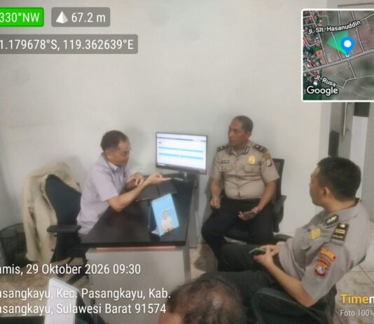 Dukung Program Kapolri Peduli Pengangguran, Sat Binmas Polres Pasangkayu Koordinasikan Informasi Lowongan Kerja BRI–PT PKSS